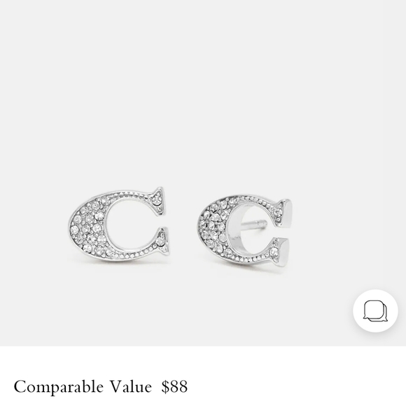 New! Signature Studded Earings from Coach - Picture 1 of 1